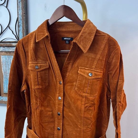 Metrostyle Amber Corduroy Dress - Picture 3 of 12